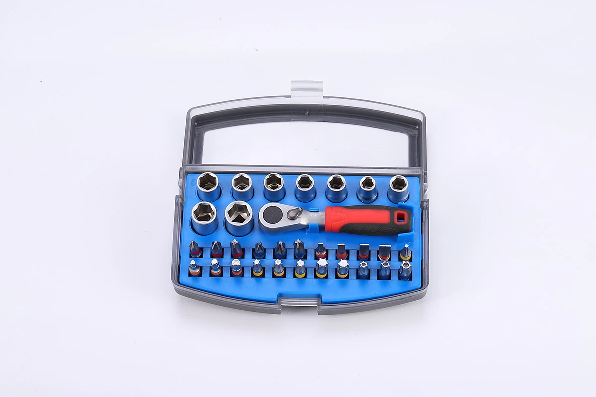Conjunto de 32 peças de bits para soquetes e catracas