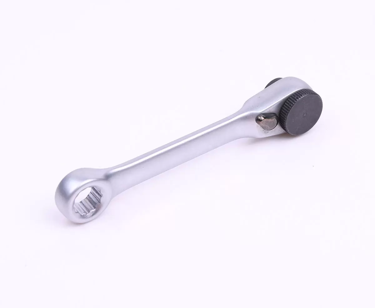 Mini chave de fenda com catraca, chave de fenda de encaixe r&aacute;pido, chave de fenda de ponta dupla de 1/4 de polegada